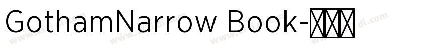 GothamNarrow Book字体转换